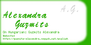 alexandra guzmits business card